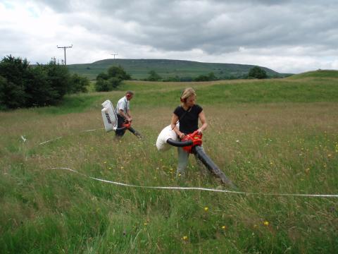 Vacuuming at Yorkshire Dales